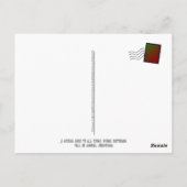 Happy Christmas Geburtstag Weihnachtsmann | Postkarte (Rückseite)