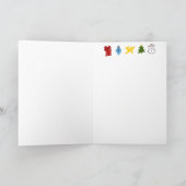 Happy Christmas Giraffe leere Karte (Innenseite)