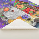 Happy Christmas Gnome Baby Sherpa Blanket Sherpadecke (3/4)