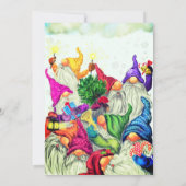 Happy Christmas Gnomes Birthday Card (Rückseite)