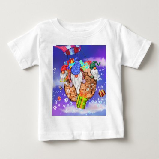 Happy Christmas Gnomes gibt Geschenke Baby T - Shi Baby T-shirt (Vorderseite)