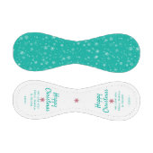 Happy Christmas Green Snowflake Muster Baseball (Paneele)