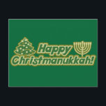 Happy Christmas hanukka Kwanzaa Feiertagspostkarte<br><div class="desc">Happy Christmas hanukka Kwanzaa</div>