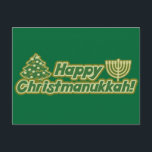 Happy Christmas hanukka Kwanzaa Feiertagspostkarte<br><div class="desc">Happy Christmas hanukka Kwanzaa</div>