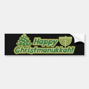 Happy Christmas hanukkah Kwanzaa Autoaufkleber