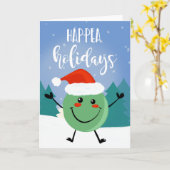 Happy Christmas happea Art Funny Gag Karte (Gelbe Blume)