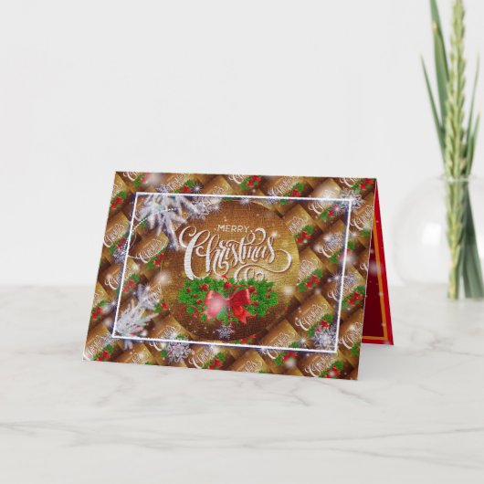 Happy Christmas Holiday Best Popular Geschenk Karte (Vorderseite)