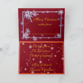 Happy Christmas Holiday Best Popular Geschenk Karte (Innenseite)