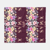 Happy Christmas Holiday Elegant Fleecedecke (Vorderseite (Horizontal))