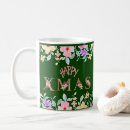 Happy Christmas Holiday Elegant Kaffeetasse