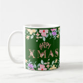 Happy Christmas Holiday Elegant Kaffeetasse (Links)