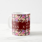 Happy Christmas Holiday Elegant Kaffeetasse (Vorderseite Links)