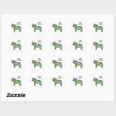 Happy Christmas Horse Sticker (Blatt)