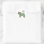 Happy Christmas Horse Sticker (Tasche)