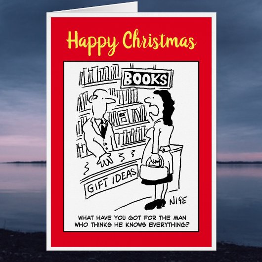 Happy Christmas Man weiß alles, was Joke