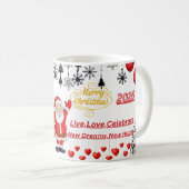 Happy Christmas Mug – Festive Holiday Coffee Cup Kaffeetasse (VorderseiteRechts)
