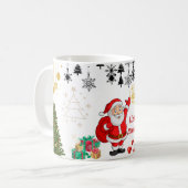 Happy Christmas Mug – Festive Holiday Coffee Cup Kaffeetasse (Vorderseite Links)