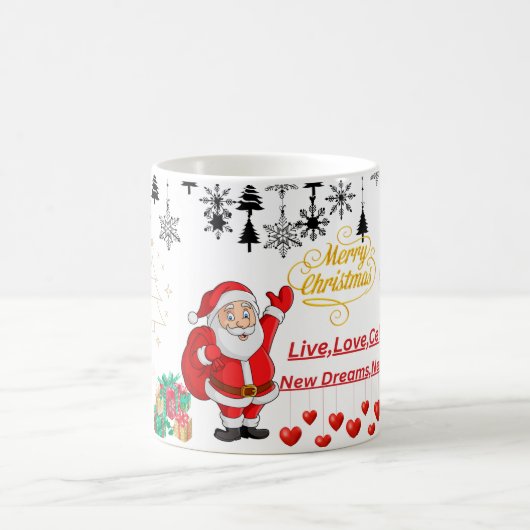 Happy Christmas Mug – Festive Holiday Coffee Cup Kaffeetasse (Mittel)