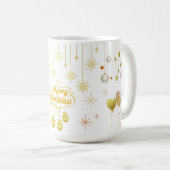Happy Christmas & New Year Mug Kaffeetasse (VorderseiteRechts)