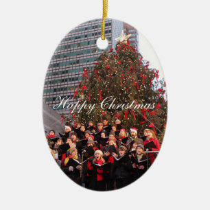 Happy Christmas New York Keramikornament