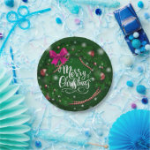 Happy Christmas Party Time Design Pappteller (Party)