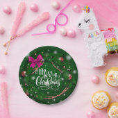 Happy Christmas Party Time Design Pappteller (Party)