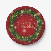 Happy Christmas Party Time Design Pappteller (Vorderseite)