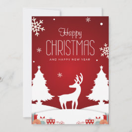 Happy Christmas Postcard Feiertagskarte