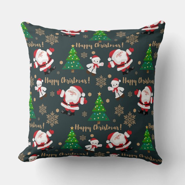 Happy Christmas Santa Kissen (Vorderseite)