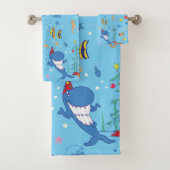 Happy Christmas Shark Badhandtuch Set (Insitu)