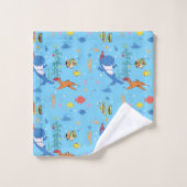 Happy Christmas Shark Badhandtuch Set (Waschlappen)