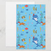 Happy Christmas Shark Briefpapier (Vorne/Hinten)