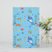 Happy Christmas Shark Briefpapier (Stehend Vorderseite)