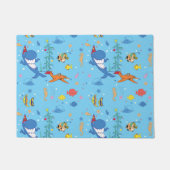 Happy Christmas Shark Fußmatte (Vorderseite)