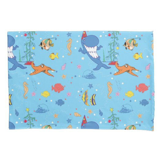 Happy Christmas Shark Kissenbezug (Vorderseite)