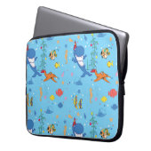 Happy Christmas Shark Laptopschutzhülle (Vorderseite Links)
