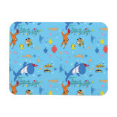 Happy Christmas Shark Magnet (Horizontal)