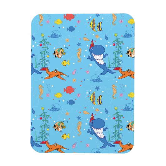 Happy Christmas Shark Magnet (Vertikal)