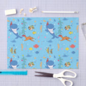 Happy Christmas Shark Seidenpapier (Handwerk)