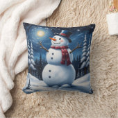 Happy christmas snowman kissen (Decke)