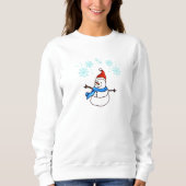 Happy Christmas Snowman Sweatshirt (Vorderseite)
