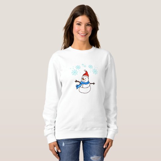 Happy Christmas Snowman Sweatshirt (Vorne ganz)