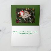 Happy Christmas Soft Toy Siegel Karte (Innenseite)