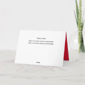 Happy Christmas Soft Toy Teddy Bear Karte (Rückseite)