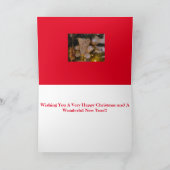 Happy Christmas Soft Toy Teddy Bear Karte (Innenseite)