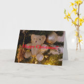 Happy Christmas Soft Toy Teddy Bear Karte (Gelbe Blume)