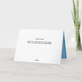 Happy Christmas Swan Karte (Rückseite)