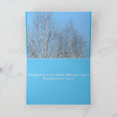 Happy Christmas Swan Karte (Innenseite)