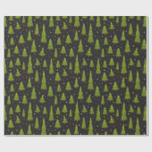 Happy Christmas Tree Farm Geschenkpapier (Flach)