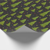 Happy Christmas Tree Farm Geschenkpapier (Ecke)
